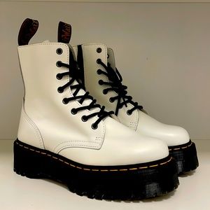 Dr. Marten white boots